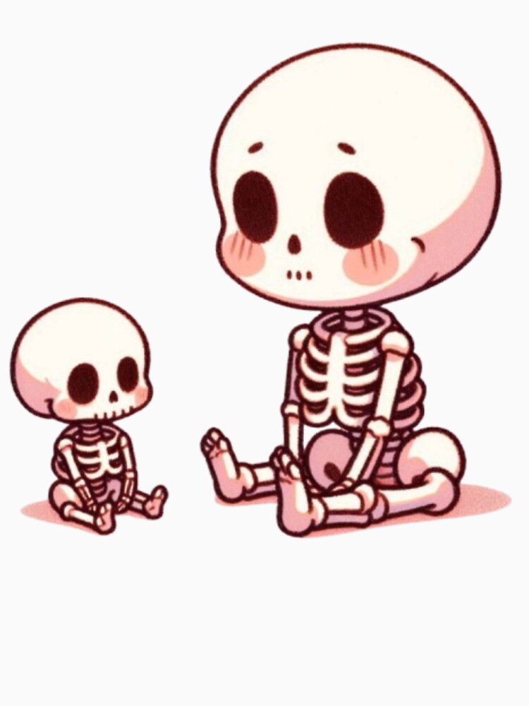 Chibi Skeletons Chilling by Lastsnoww Unisex