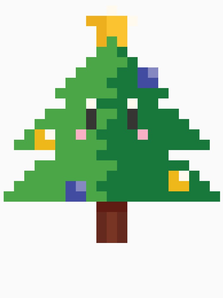 Pixel Art Christmas Tree with Eyes by HolidayFantasy Unisex