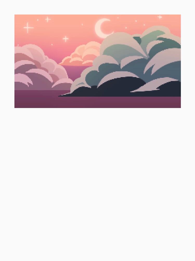 Night Sky Pixel Art by CastielsWalmart Unisex