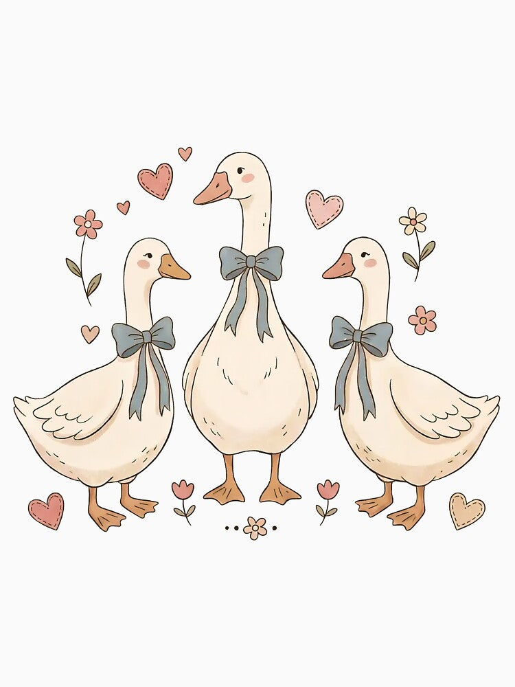 Thrifted Geese  Vintage Grandma Geese Digital by SheriPeroni