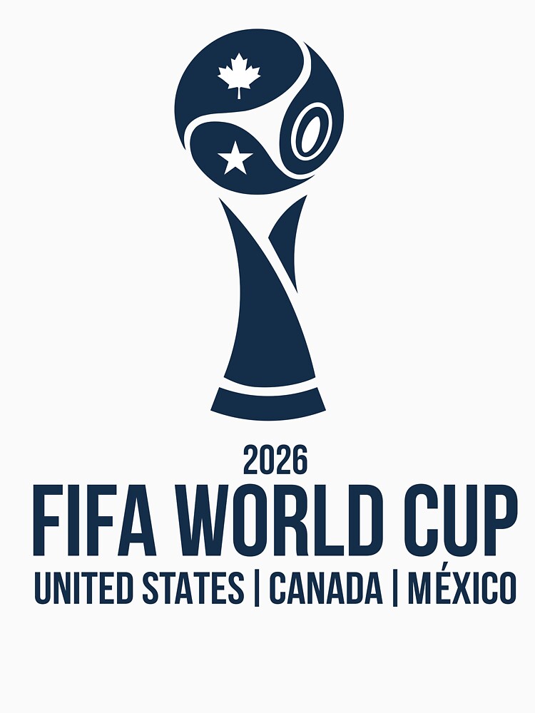 World Cup 2026 Stylized Trophy USA Canada Mexico Sticker by topprinting Unisex