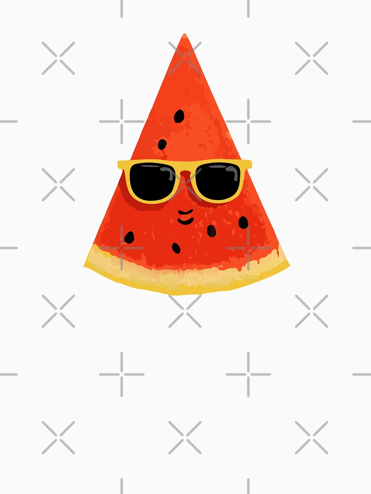 Watermelon Wearing Sunglasses by VelvetRoom Unisex
