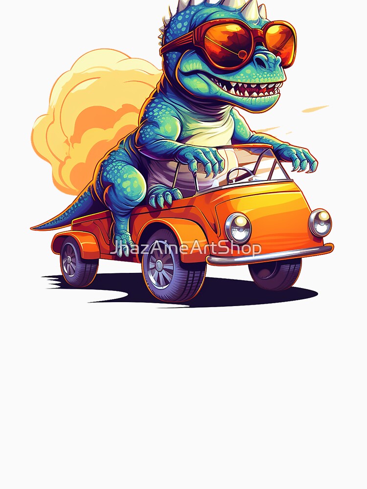 Trex Chubby Wearing a Sun glass Ride a Car | PNG Sublimation. by JhazAineArtShop