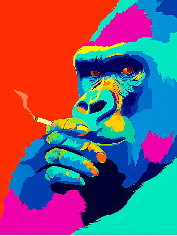 Pop Art Gorilla by KJNihonDesigner Unisex
