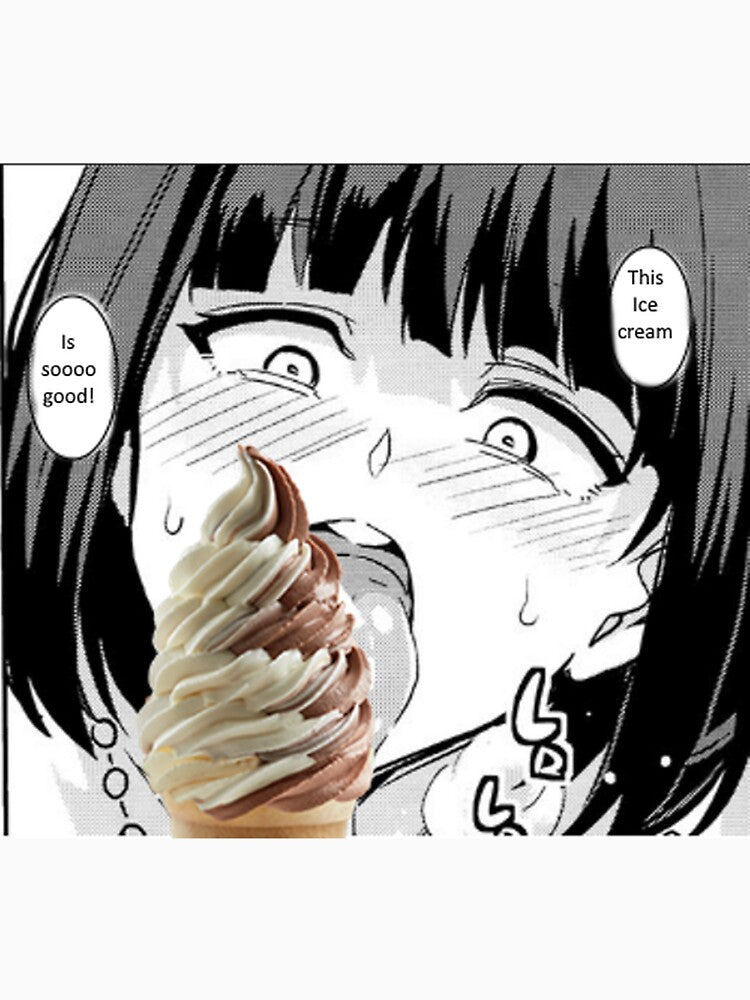 Girl licking ice cream by Trendy-Finds Unisex
