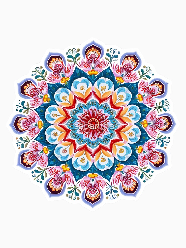 Krejmina - Mandala of flowers (4/24) by sabantha