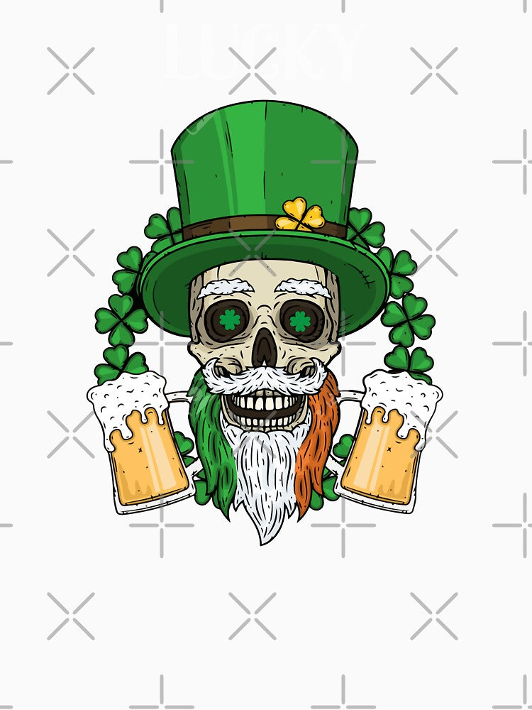 LUCKY SHAMROCK St. Patrick's Day MEN WOMEN Funny by BOHOVIN Unisex