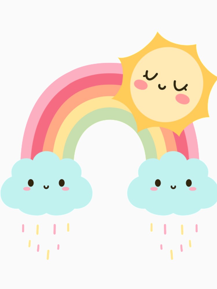 kawaii creative cartoon rainbow by trendingshop97 Unisex