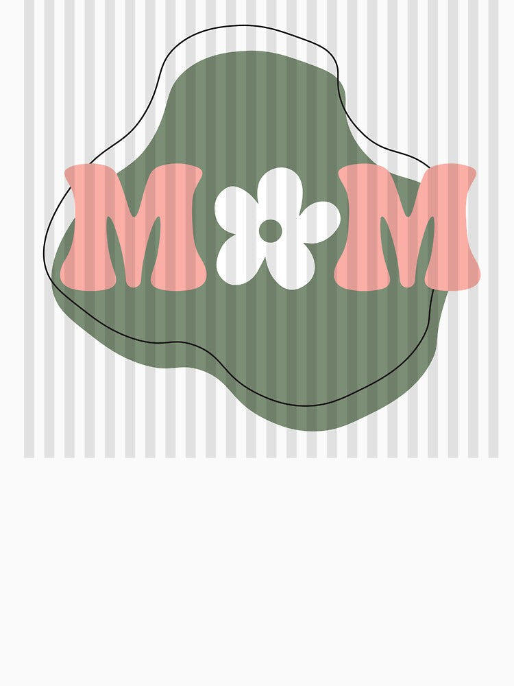 Vintage Mom with flower by VibeyMama Unisex
