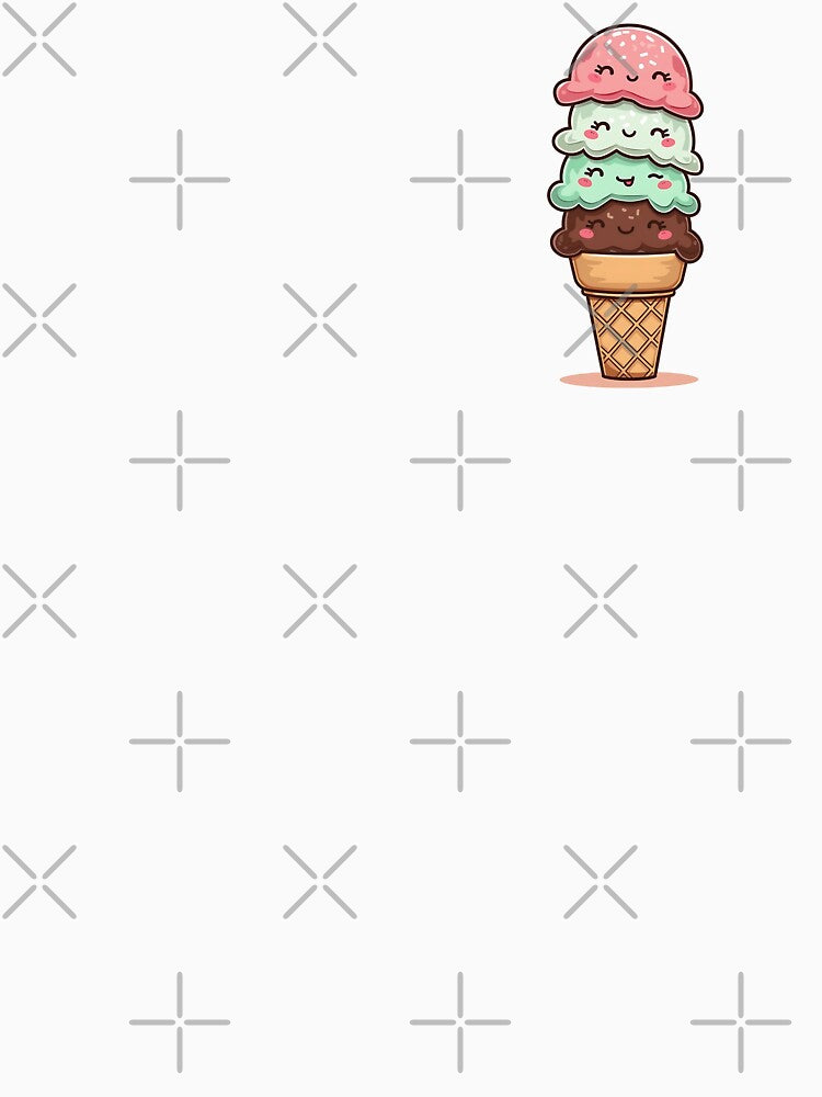 Kawaii Ice Cream by VibeTCreations Unisex