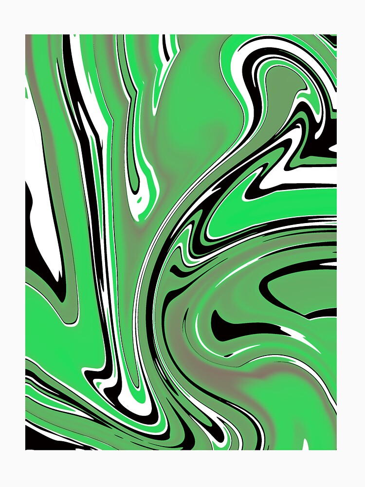 Green & Black Marble by Katherine Rilling Unisex