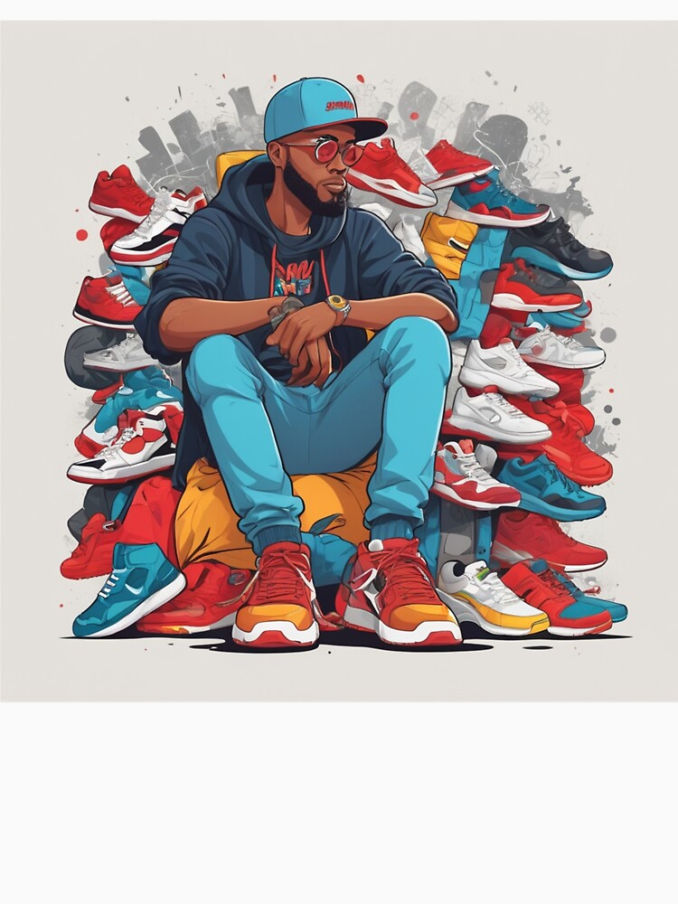 Sneaker Head Design by StreetWave01 Unisex