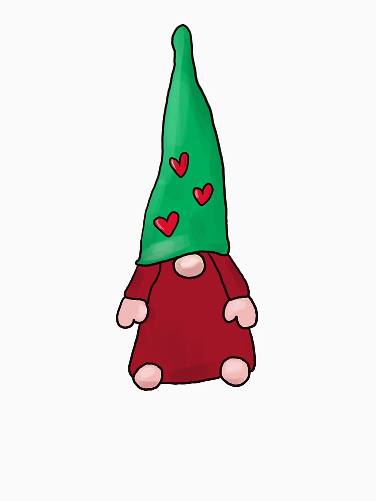 Christmas Gnome with hearts Sublimation Design by NataPrando