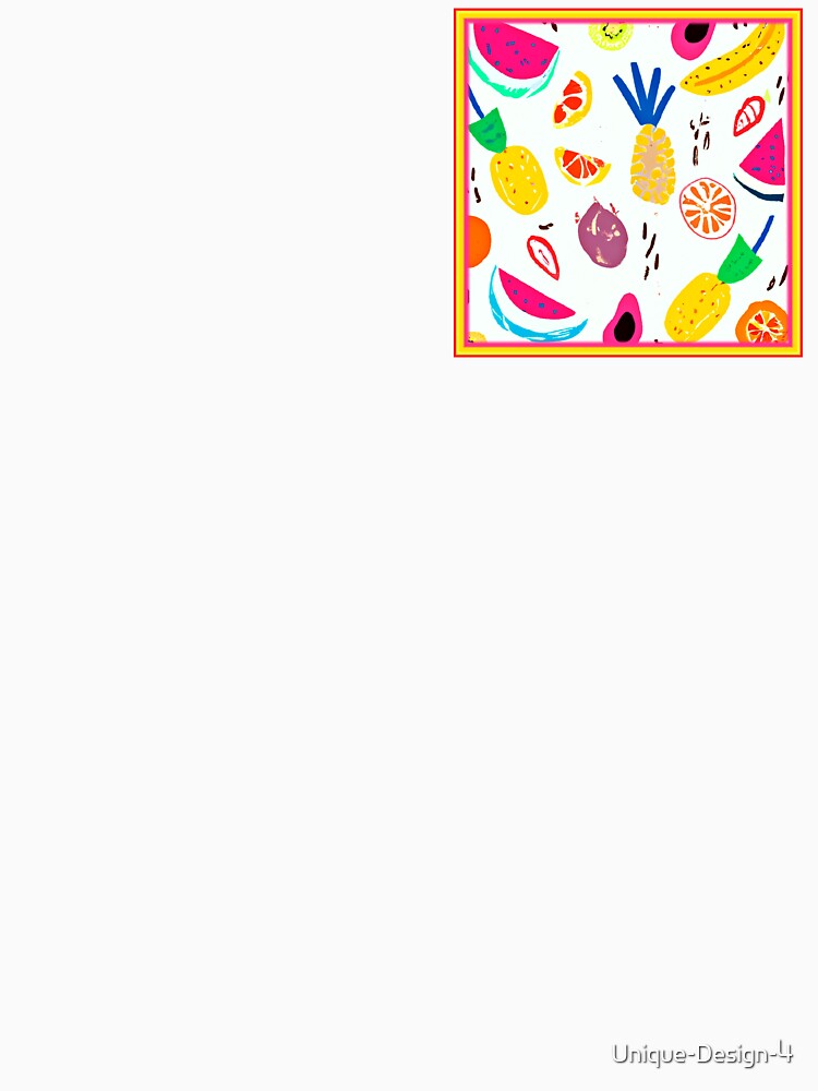 Basic Tropical Fruits Patterns Art by Health And Fitness Posts e-Store Unisex