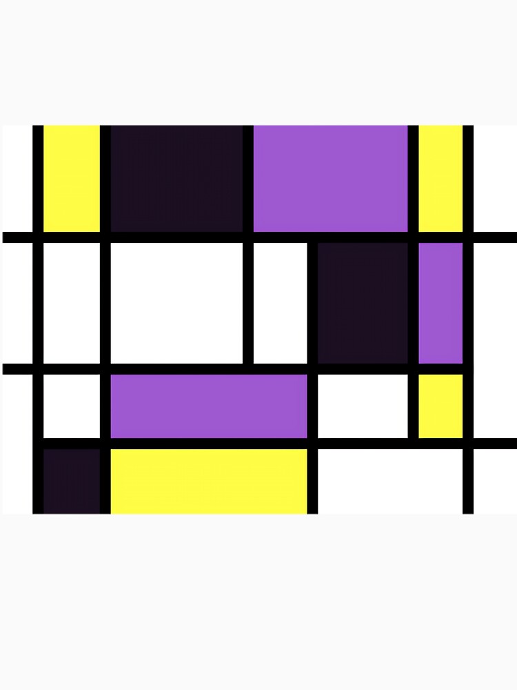 Nonbinary Pride Basic Lined Rectangles by vcywemjs41 Unisex