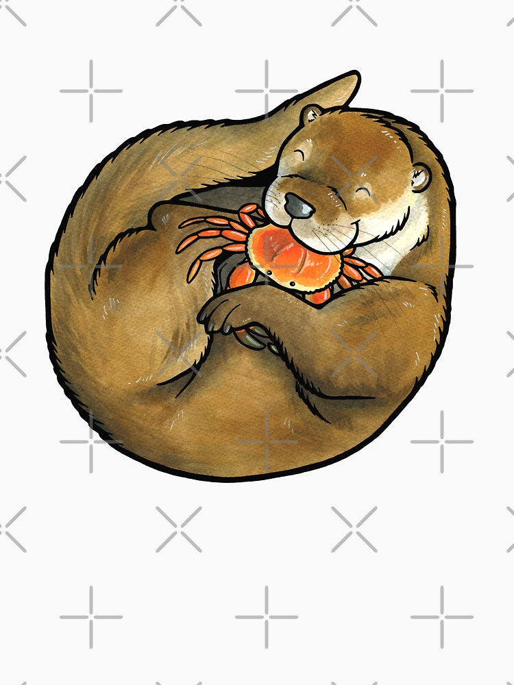 European or river otter by animalartbyjess