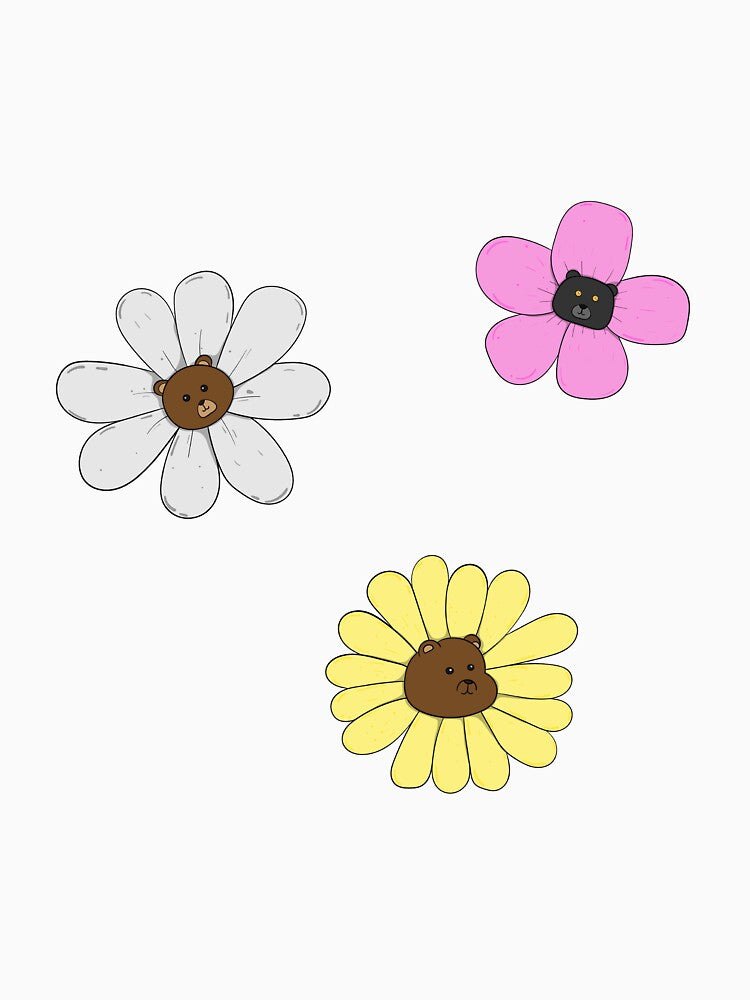 ฺBear face flower by Bearredhat Unisex