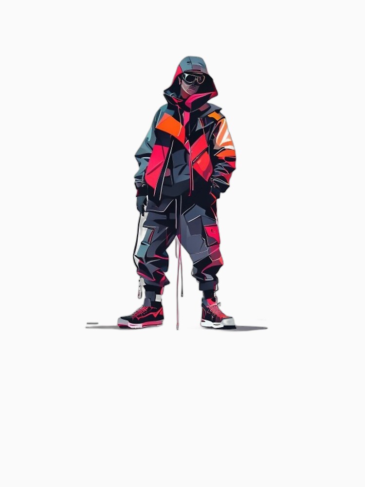 Cyberpunk Streetwear Minimal Flat Design by Shadow-Stone Unisex