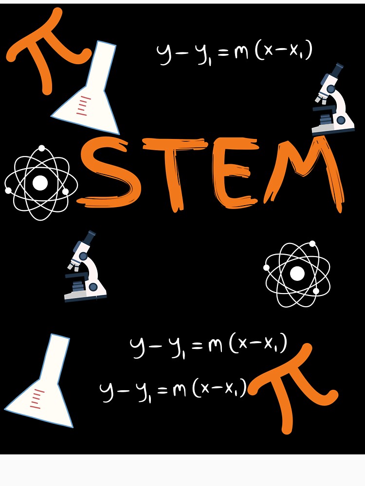 STEM Education Bold Dark Sublimation Design by Extremeallie