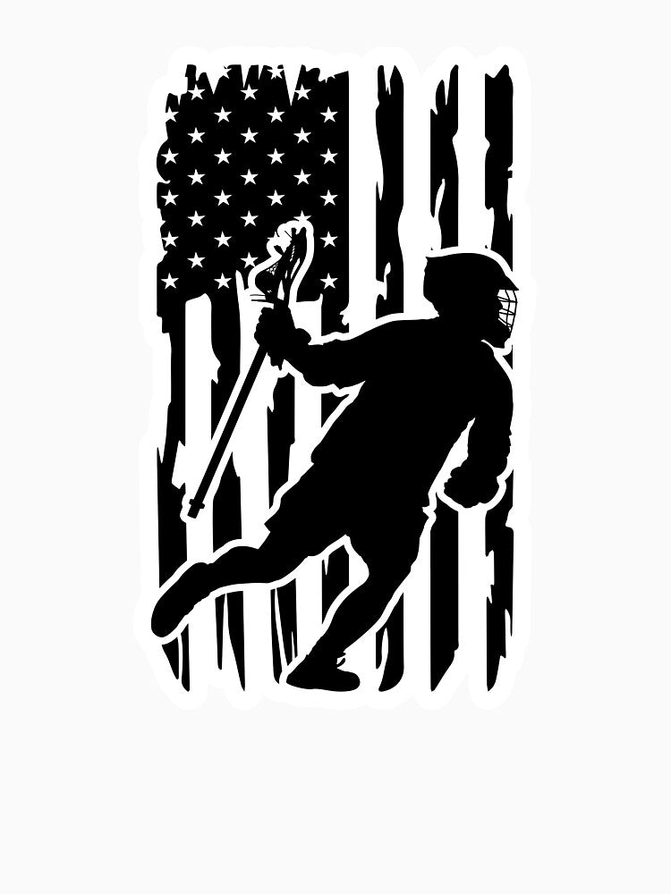 Lacrosse US Flag by MYpngShop
