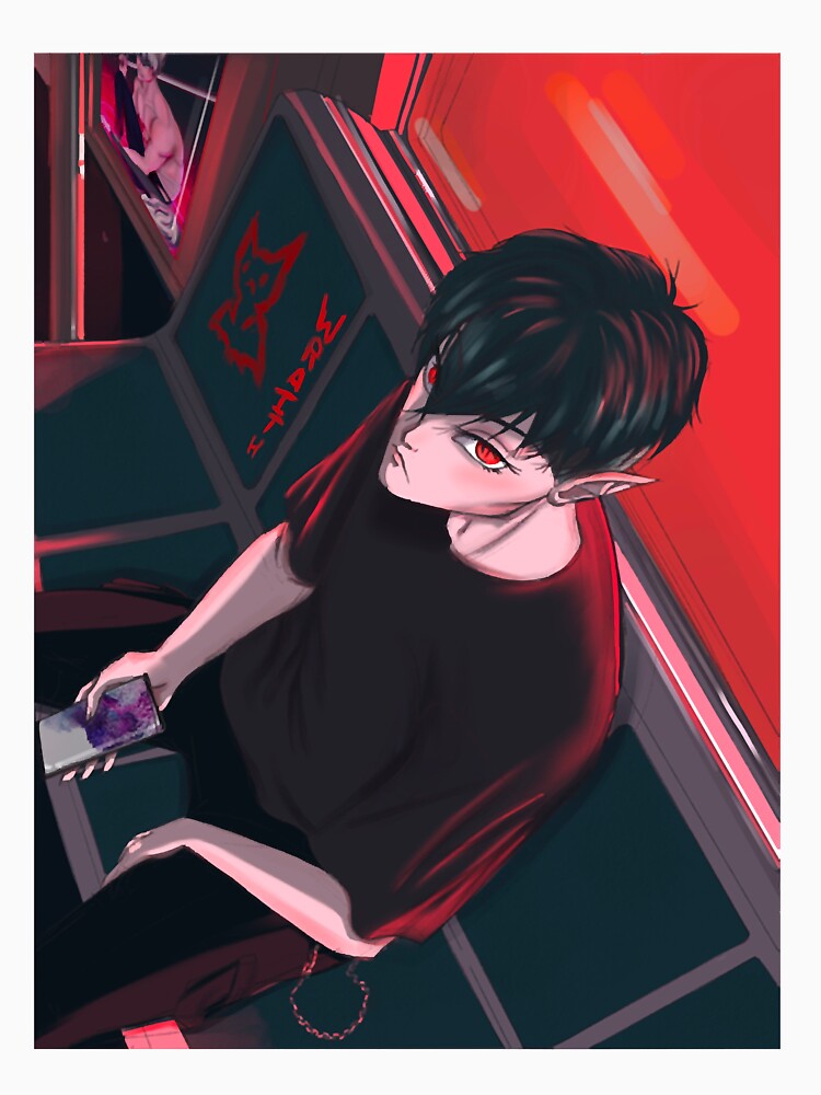 Vampire Boy on Subway Premium by GeneKlopens8 Unisex
