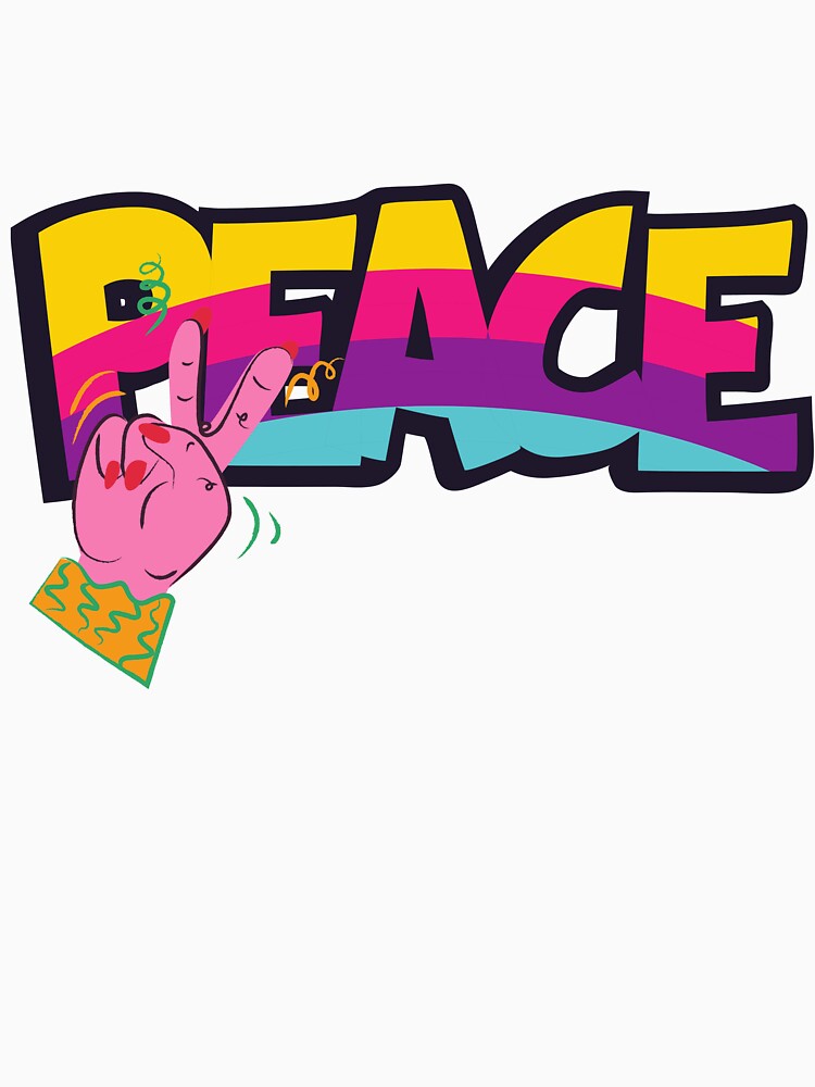 Peace and Love Retro Hippie by Taleahsdesigns Unisex