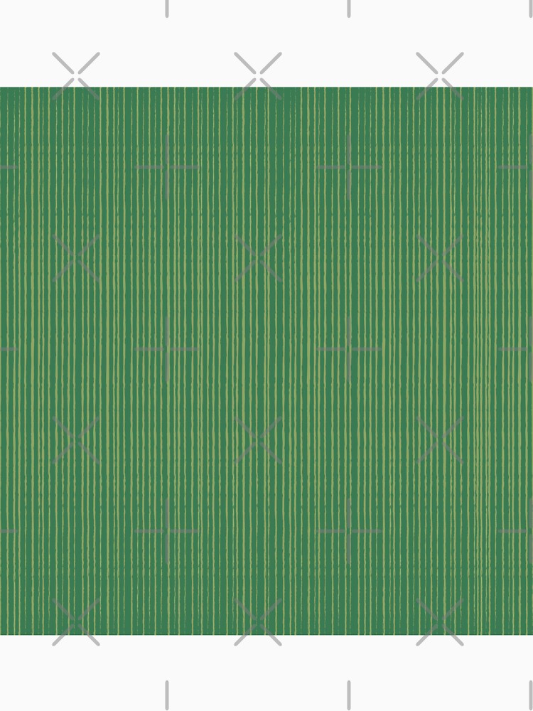 Xmas Green Color_ Medium Green (Straight Lines) by mimihuang creations Unisex