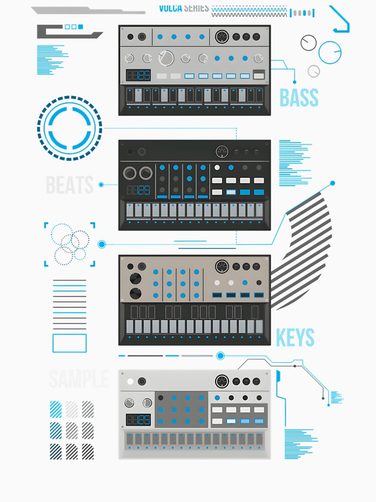 Volca Series Basic Blue Classic by msanziejeh1 Unisex