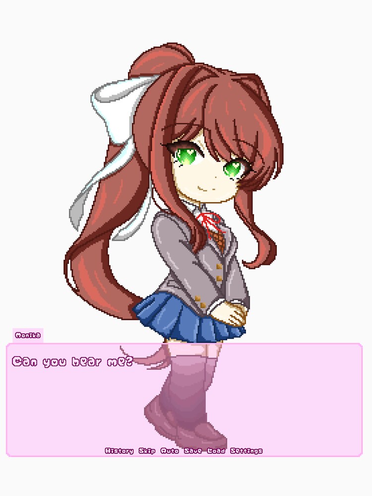 Monika Doki Doki Literature Club pixel-art by MiloBoo Unisex