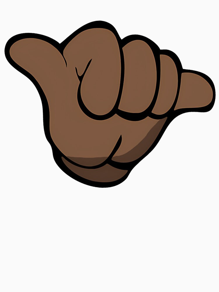 Brown Glove Jdm Shaka Hand by shopbatknitcra