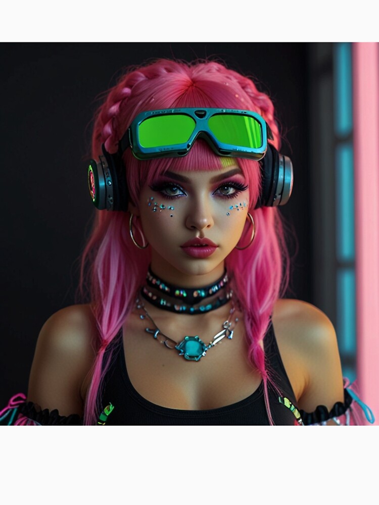 Spectral Decora Kawaii Cyber Aesthetic | Anime Cyberpunk Artwork by Joy-boy-op Unisex