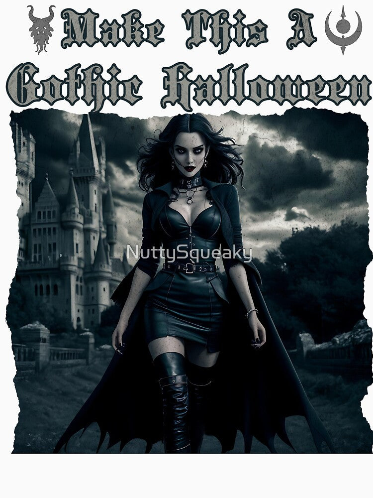 Happy Gothic Halloween by NuttySqueaky Unisex
