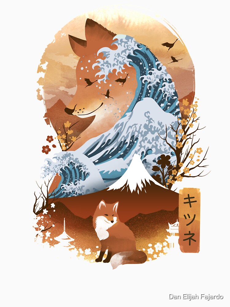 Kitsune Landscape by Dan Elijah Fajardo Unisex