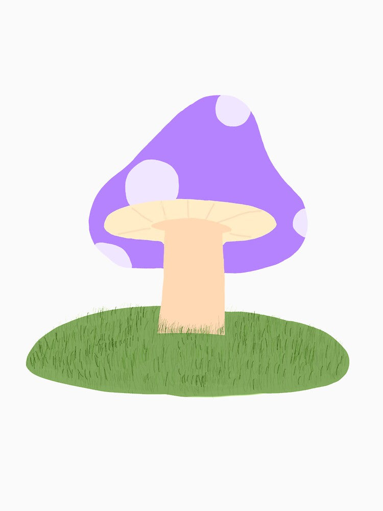 Purple Mushroom by Artsyly Unisex