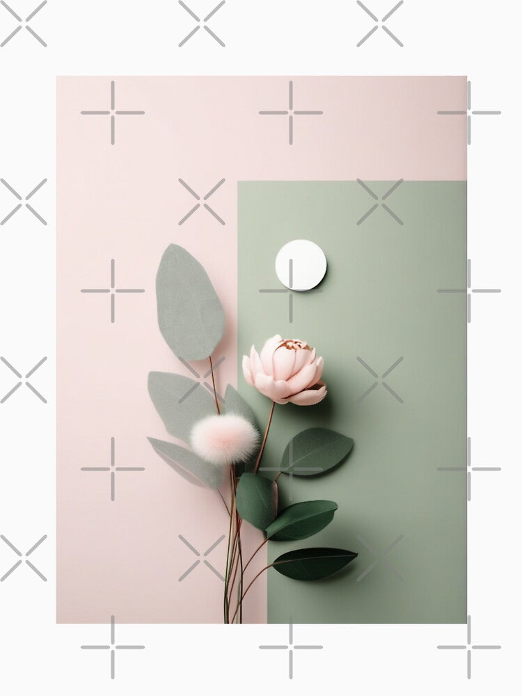 Boho Pastel Floral Posters Wall Art by EthosWear Unisex