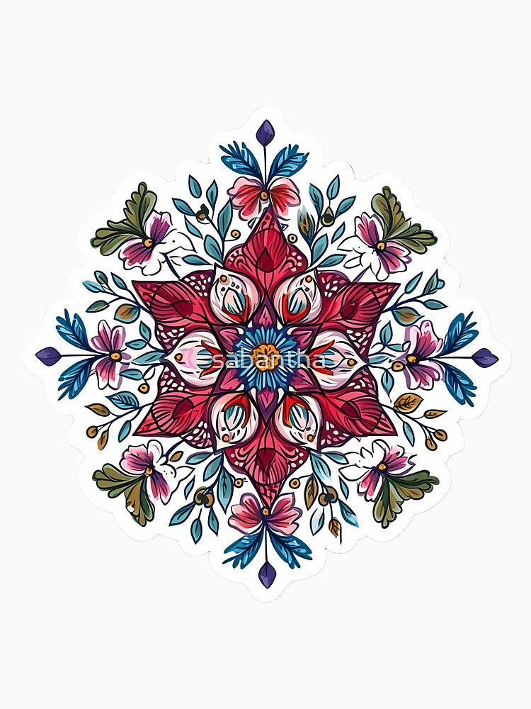 Krejmina - Mandala of flowers (19/24) by sabantha