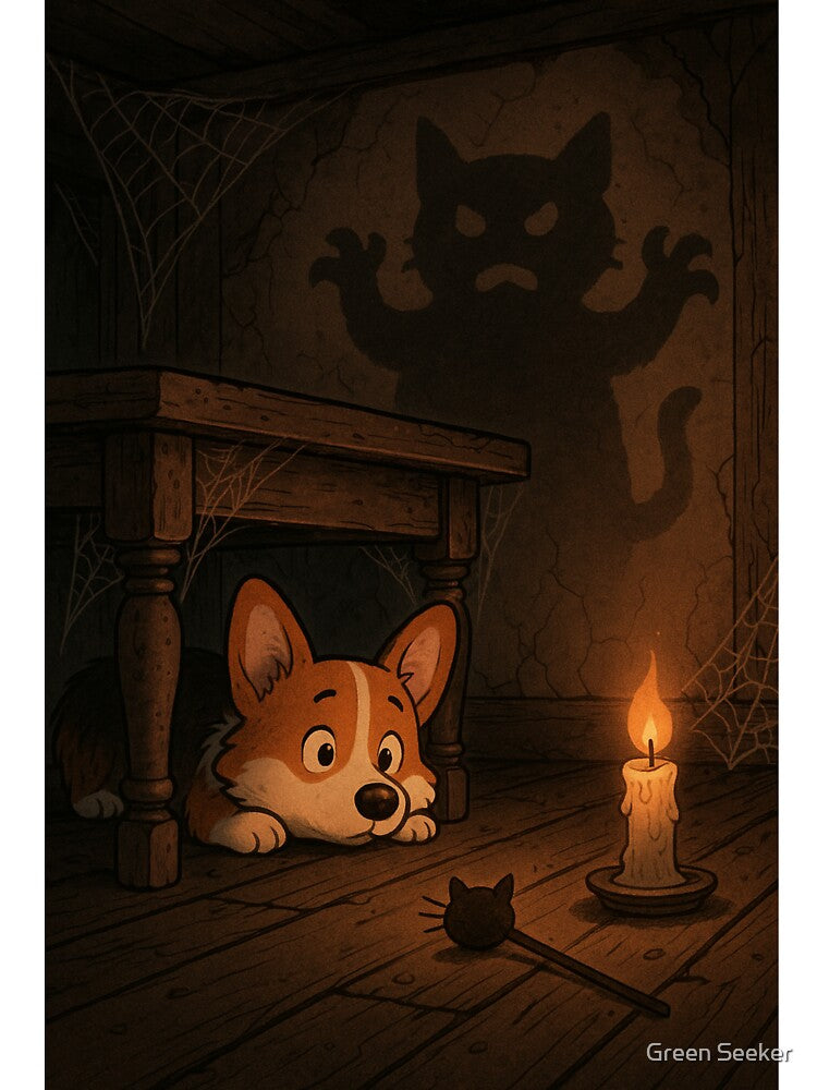 Corgi: Haunted house! by Green Seeker