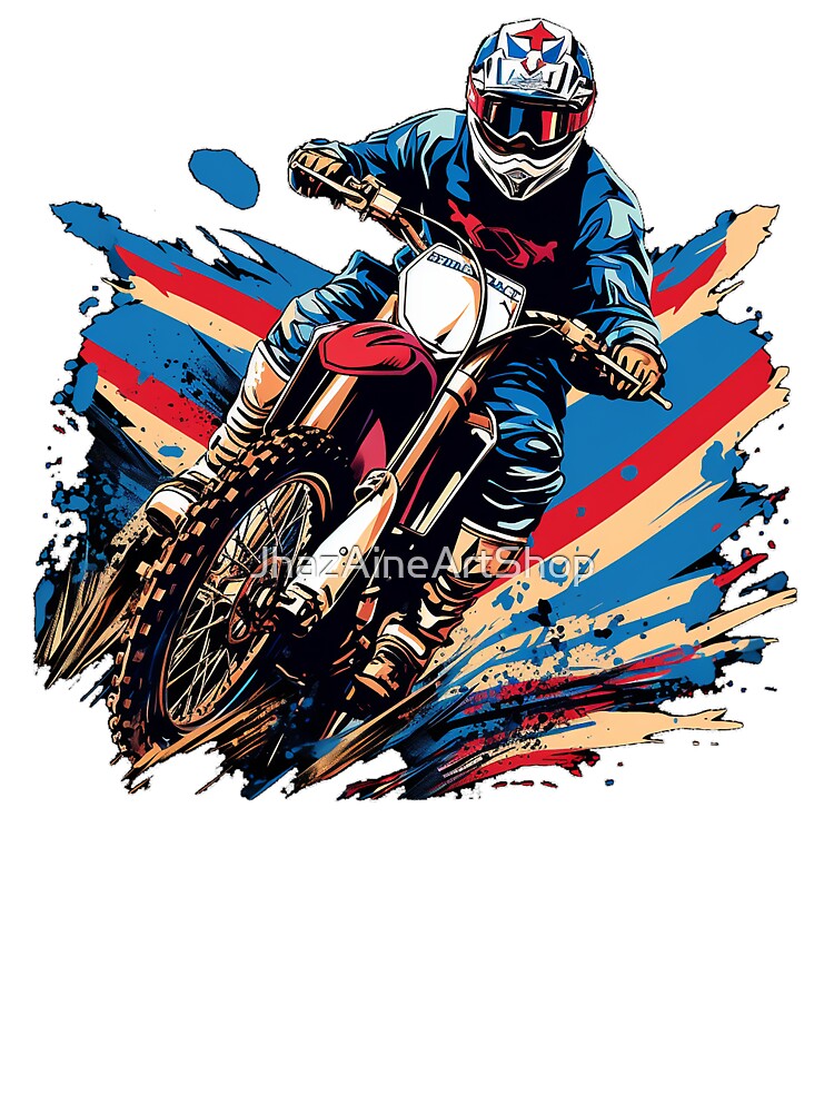 MotocrossUS Flag Design | PNG Sublimation. by JhazAineArtShop