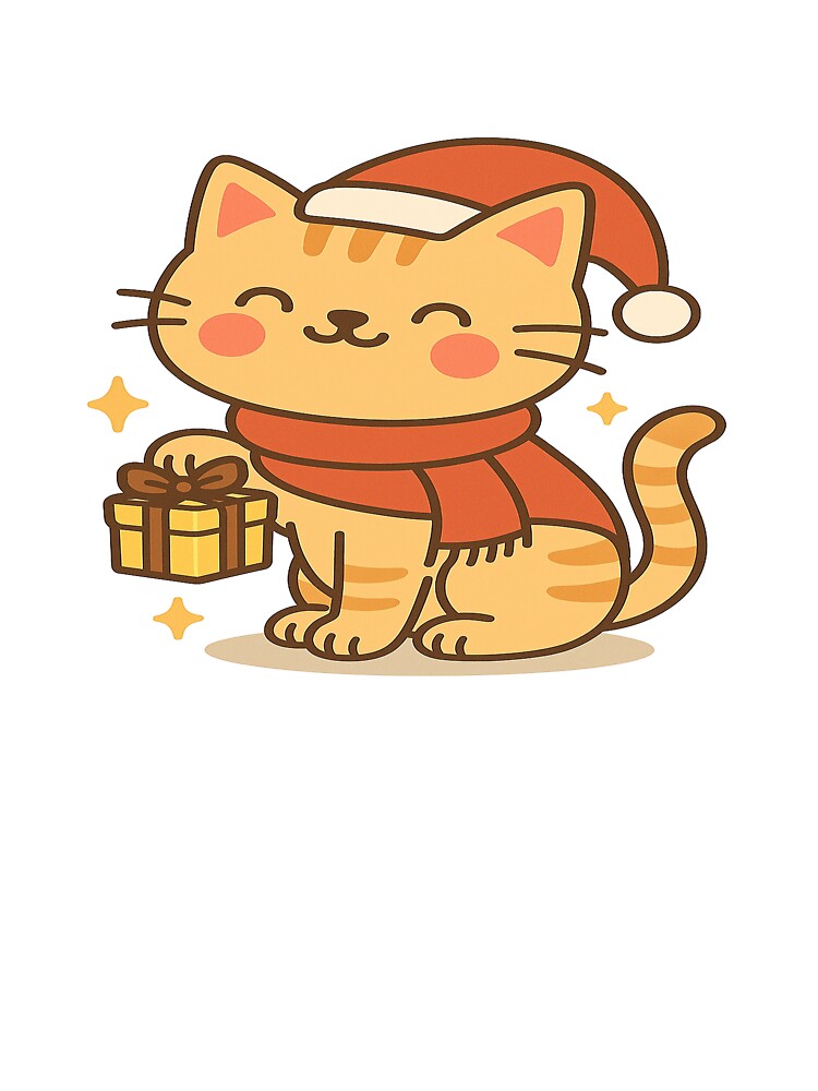 Santa’s Little Meower – Cute Kawaii Christmas Cat Design by StyleLap