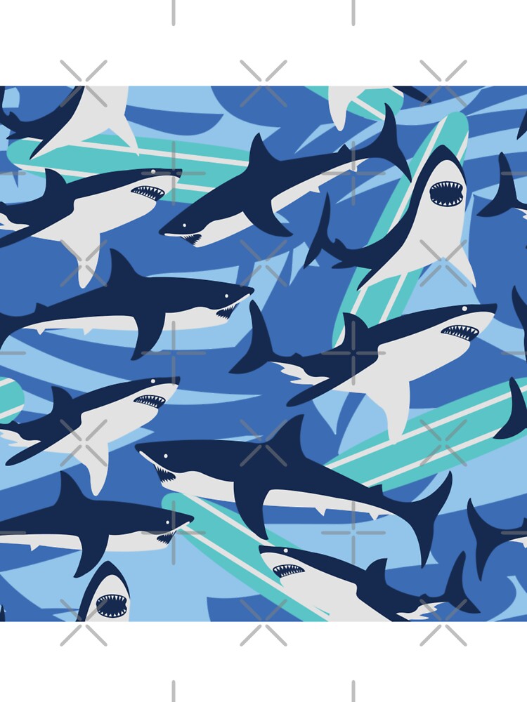 Shark attack Fun t-shirt design by TeeFashionShop