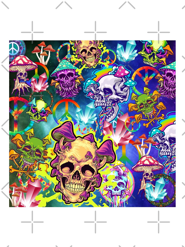 Mushroom Skull Trippy Hawaiian Shirt, All Over Print, T-SHirt 3D, Skull 3d T-shirt. For men by NzzRiza