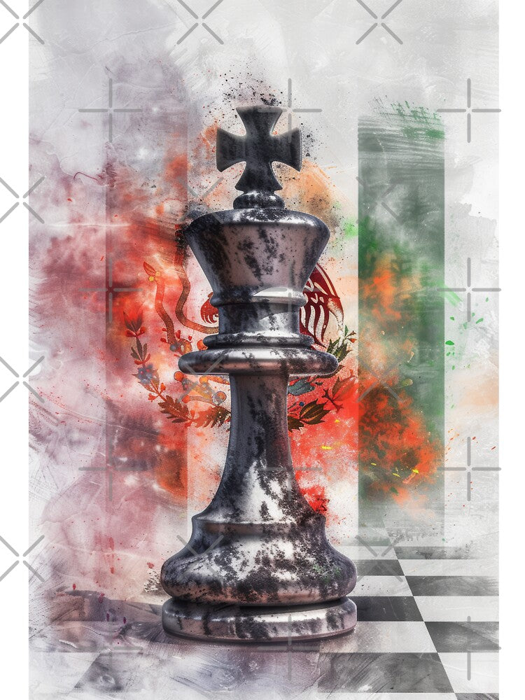 Royal Chess Pieces with Abstract Paint Splashes by Piotrek0001 Unisex