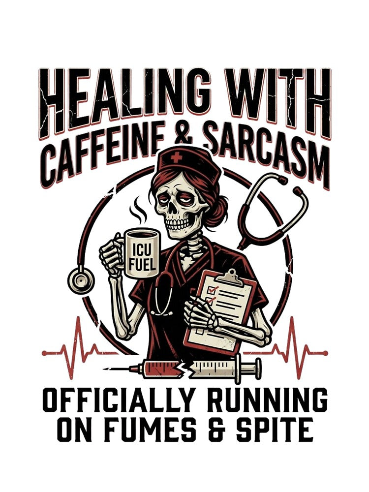 Nurse Dark Humor - Funny Nurse Life Caffeine Chaos Medical Worker Gift by Dlvznbm