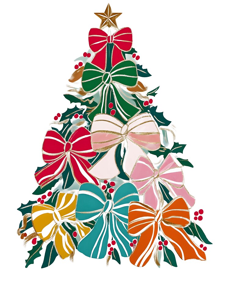 Colorful Coquette Christmas Tree by Casenriddle