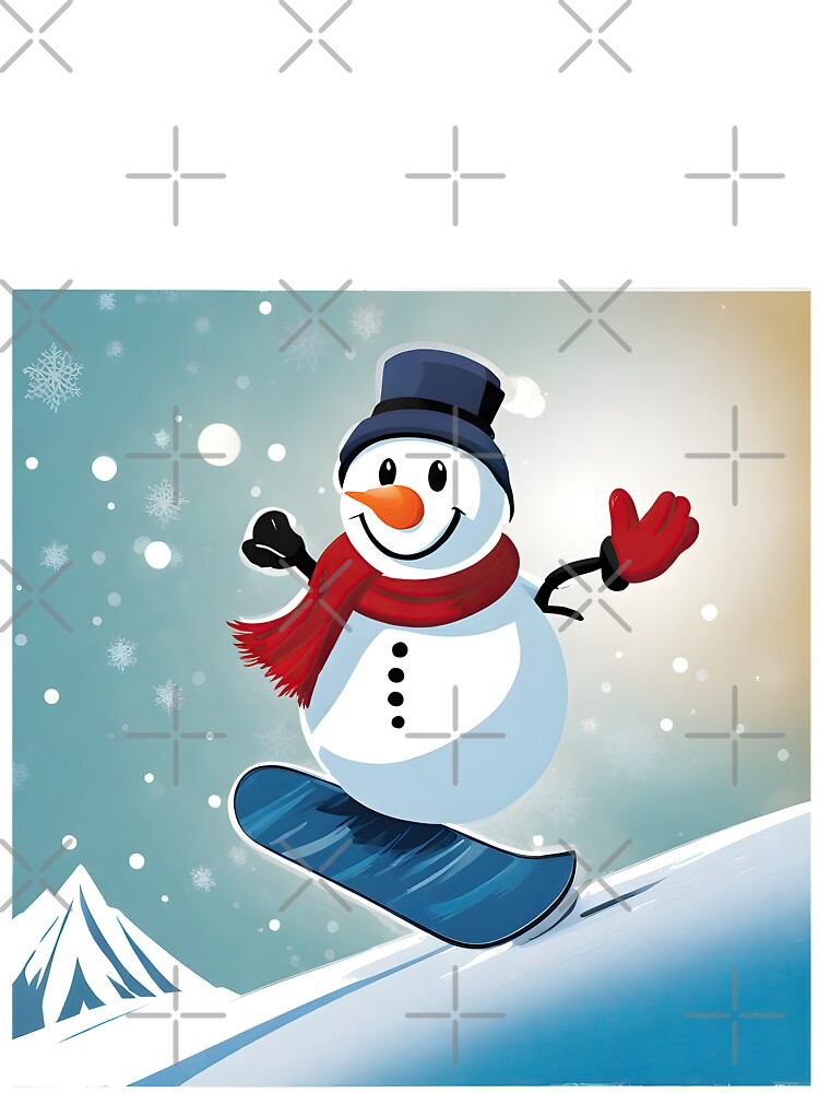 Snowman Snowboarder #6 On Vacation -   Frosty's Wave Dance by Artekinium
