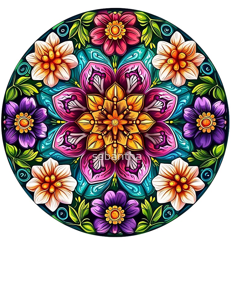 Krejmina - Mandala of flowers 1/24 by sabantha