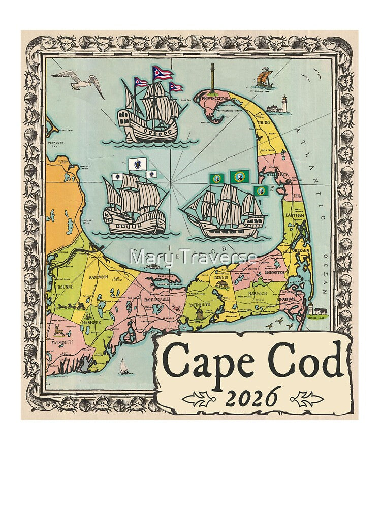 Trav Cape Map 2026 by Mary Traverse Unisex