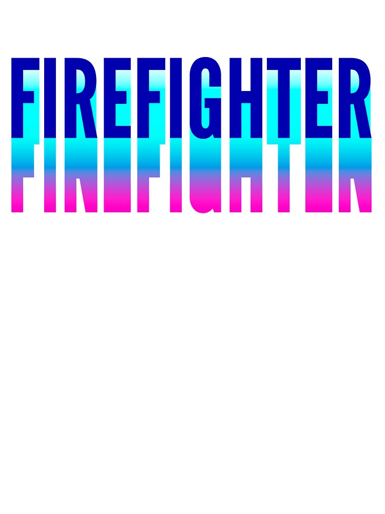 Firefighter With Long Gradient Shadow by SVPOD