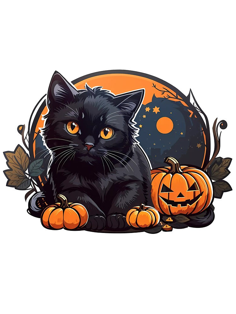 Halloween Black Cat by Win Hardy