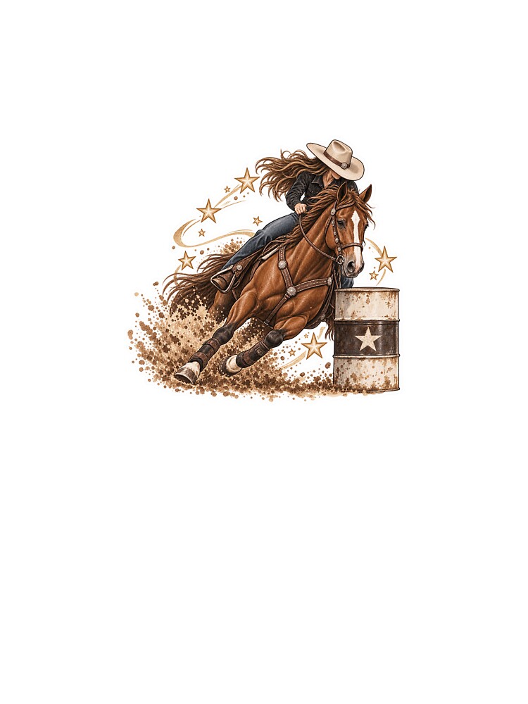 Barrel racing horse by Jadedoodle